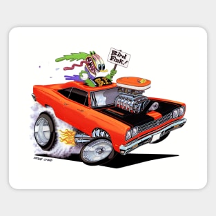 BIRD FINK 1969 orange muscle car Magnet